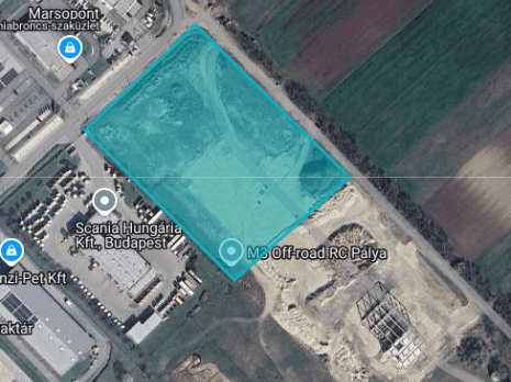 1.86 ha Industrial plot Budapest, 15th district 