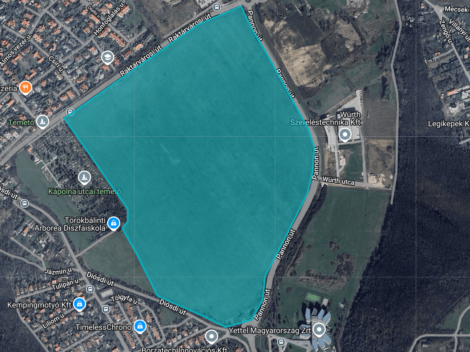 Development land for sale in Törökbálint