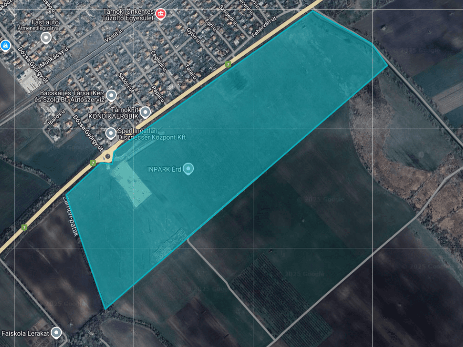 30 ha development land in Érd