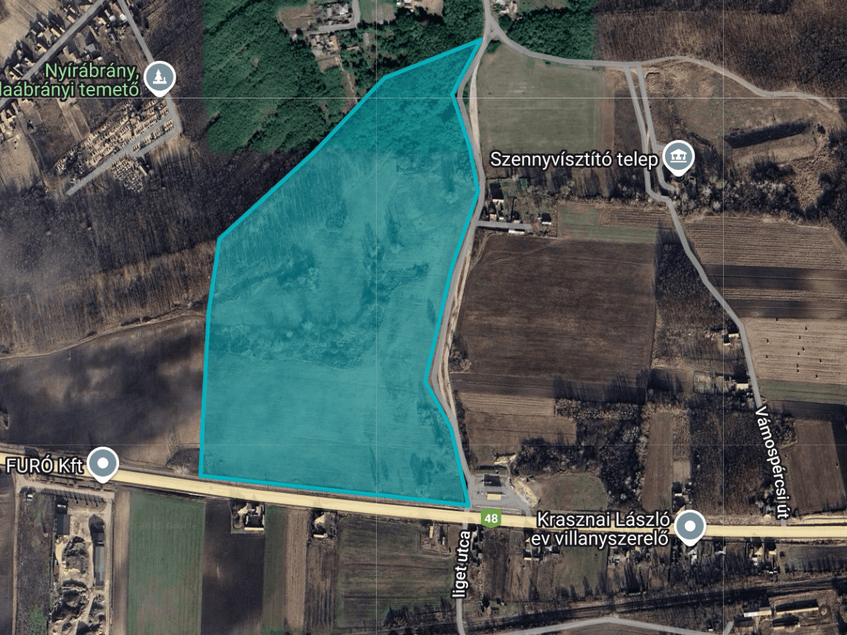 Development land for sale near Debrecen