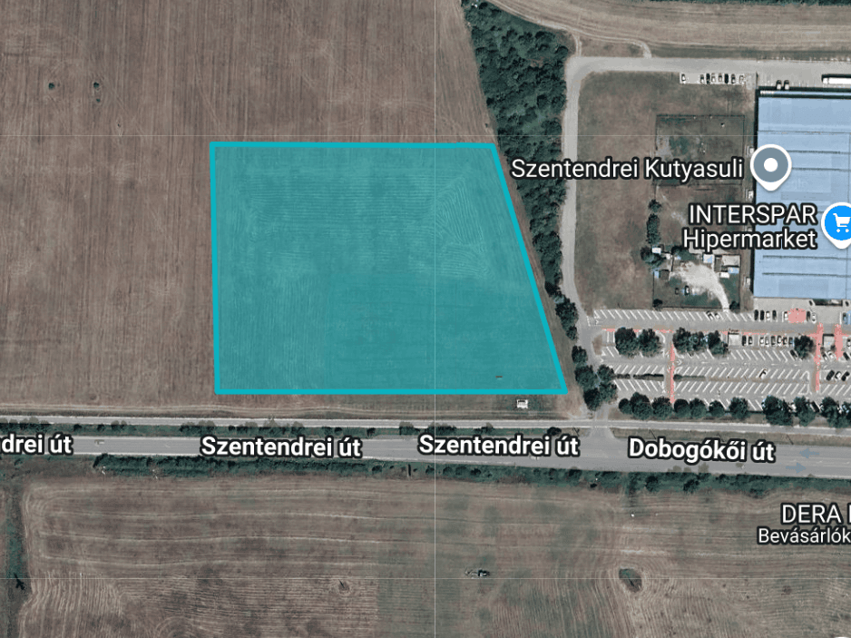 1,56ha fejlesztési terület Pomázon