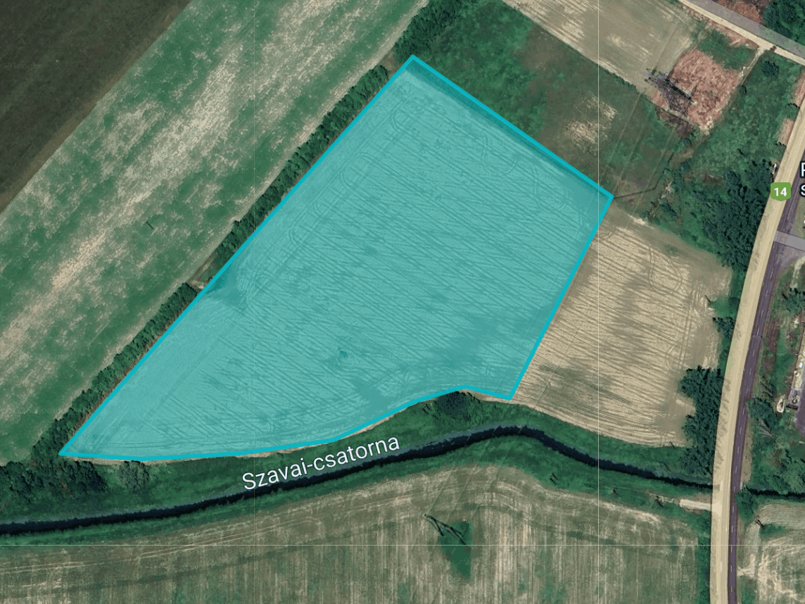 4,2 ha development land near Győr