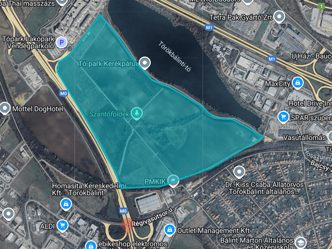 Commercial/residential development site In Törökbálint, near the M0/M1/M7 motorway junction